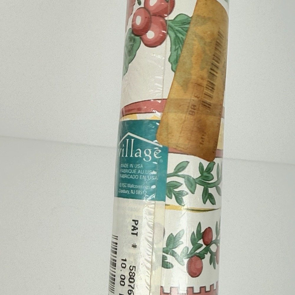 FSC Wallcovering Village Border Floral Wallpaper 580760 10 Inch Wide 5 Yards VTG - Picture 4 of 5
